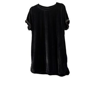 Wishlist blue velvet t shirt dress